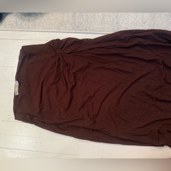 Ancegria Brown Long Mesh skirt size small - Picture 4 of 4
